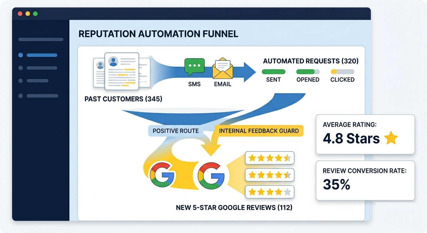 Reputation Funnel Dashboard